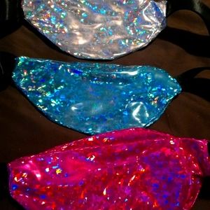 3 BUNDLE Kid size SPARKLE FANNY PACKS